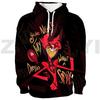 Harajuku Hazbin Streetwear 3D Print Hotel Men Clothing Hip-Hop High Street Sweatshirts Female Anime Hoodie Cosplay Costume Hoody