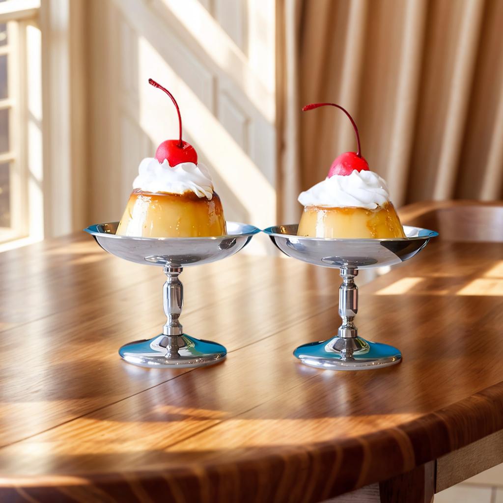 Stainless Steel Ice Cream Bowl Elegant Dessert Cup for Home Parties and Social Gatherings Sorbet and Mousse Serving Dish