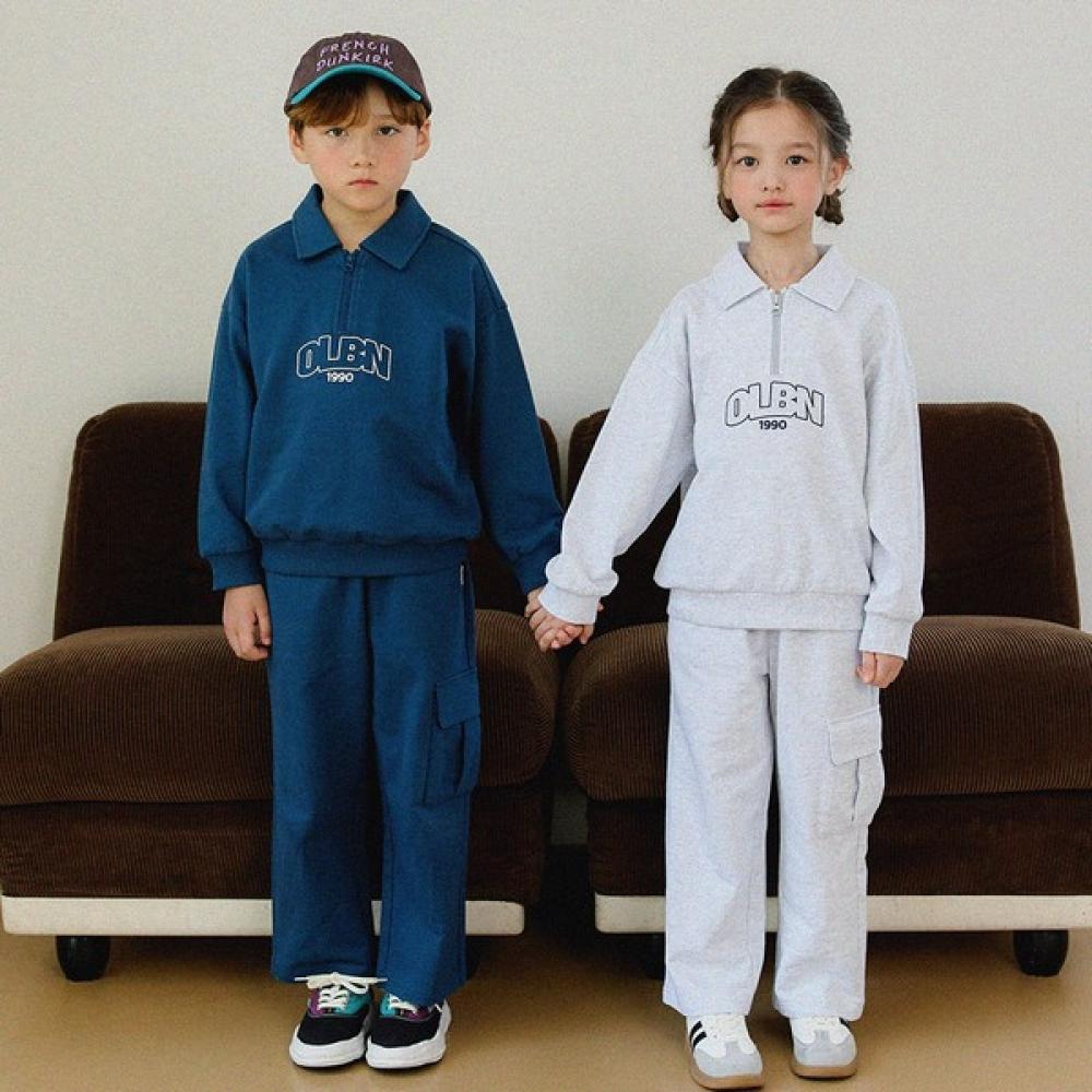 

Olivan Out Pocket Collar Top And Bottom Suit 3color melange/130