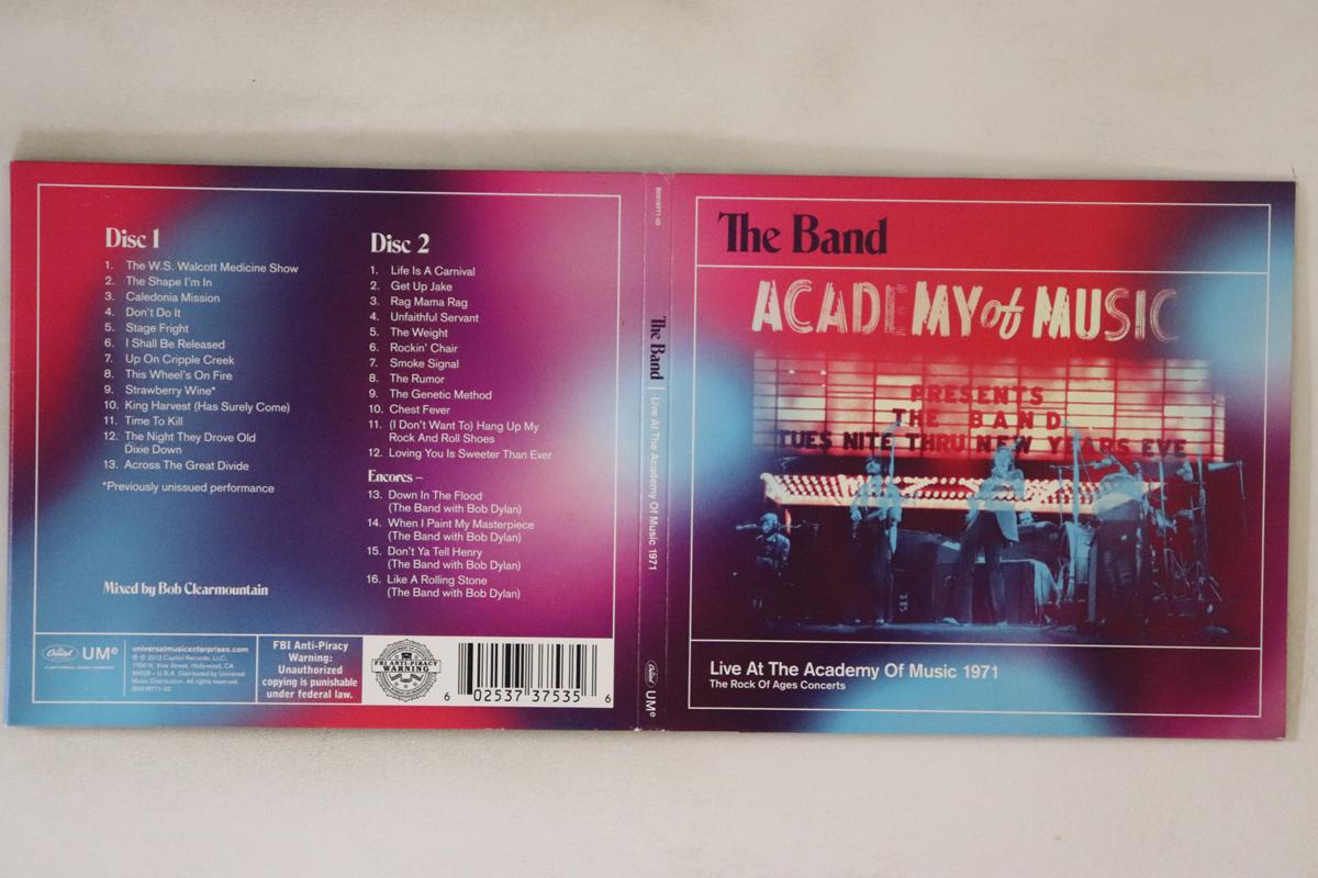 

CD BAND Live At The Academy Of Music 1971 TOCP713901 CAPITOL 2013 Europe Rock Used