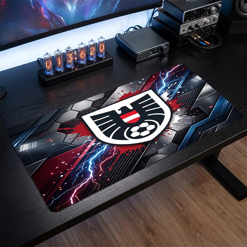 Austria Football Crest Mouse Pad, Extended Non Slip Rubber Desk Mat for Gaming Office Laptop Fan Gift