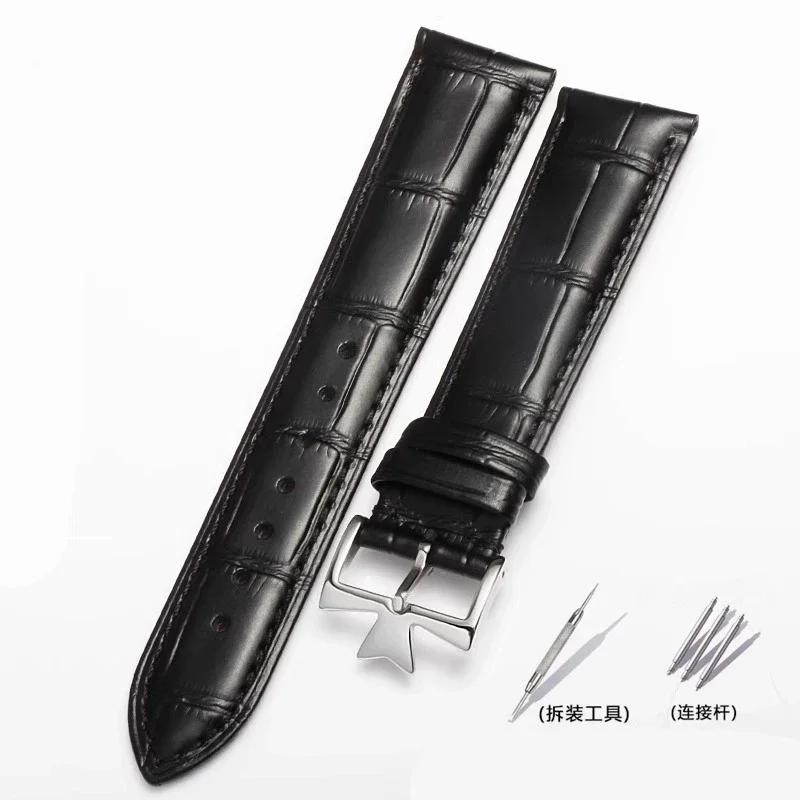 For Vacheron Constantin Male Watch Cowhide Leather Strap VC Inherit Art Master Series Genuine Leather Strap 18mm 19mm 20mm 21mm