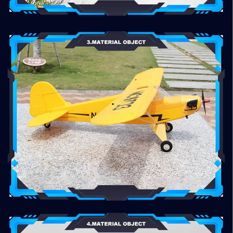 FX9703, RC Plane, J3 Fixed Wing Glider 5CH 680MM Wings Remote Control Airplane, Large Fighter With Brushless Motor, Plane Toy