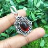 Garnet Gemstone 925 Sterling Silver Plated Men's Pendant FPD-P86
