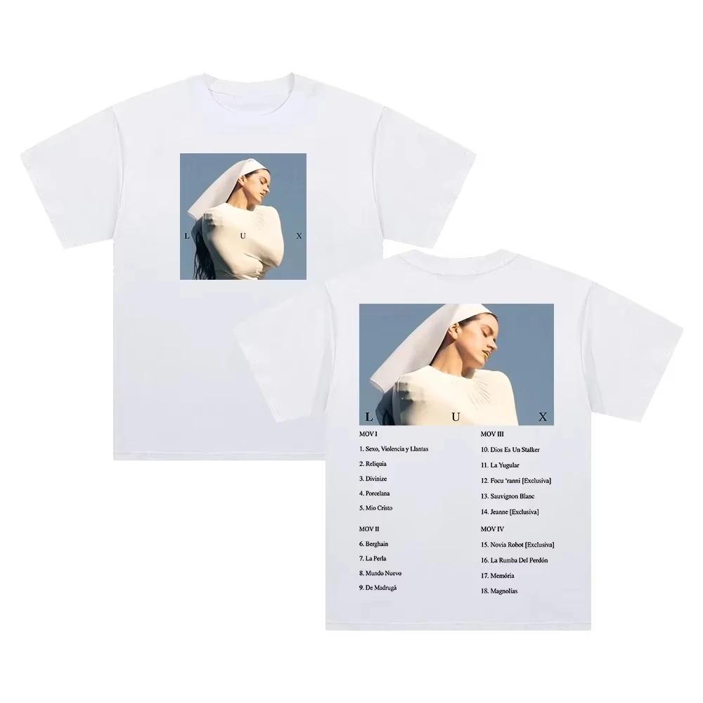 Rosalía LUX Inspired Oversized Cotton Printed Unisex TShirt  Unisex Printed Cotton Crew Neck Short Sleeve Summer Streetwear S