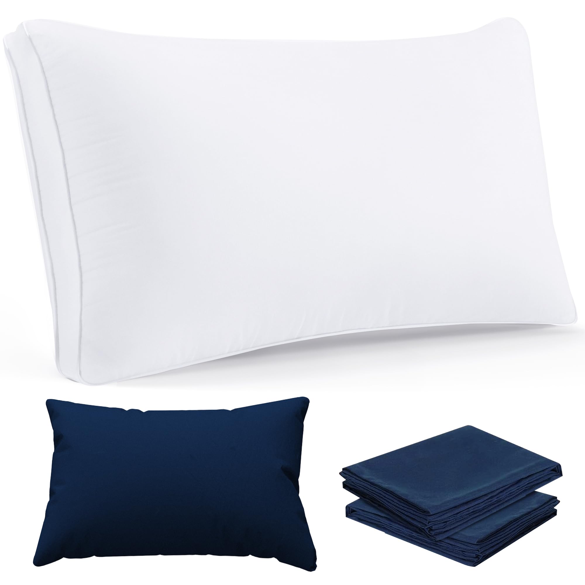 

[Amazon Exclusive Brand] Hotel-Style UOUOMI Pillow, High-Resilience Pillow, Comfortable Pillow, Washable, 3D Upright Cotton Breathable Pillow,
