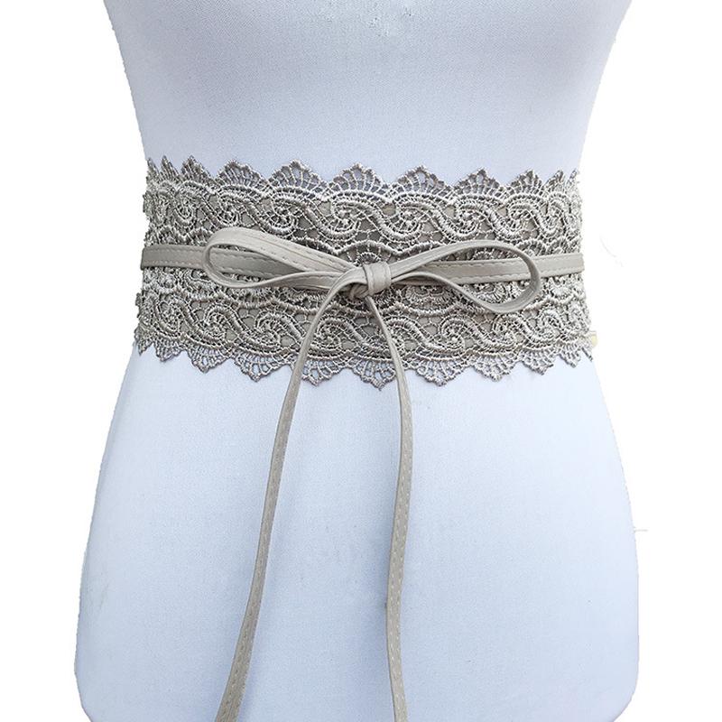 KEBINAI lace flower belt for women dress corset women ladies waistband stretch elastic waist belt black white red KEBINAI lace flower belt for women dress corset women ladies waistband stretch elastic waist belt black white red