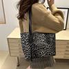 Premium leopard print large bag large capacity bag women's new shoulder bag autumn and winter texture tote bag