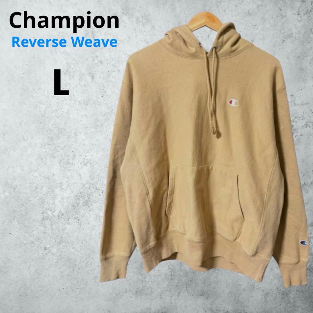 AtmosphereChampion Reverse Weave Parka Beige Embroidery Logo L