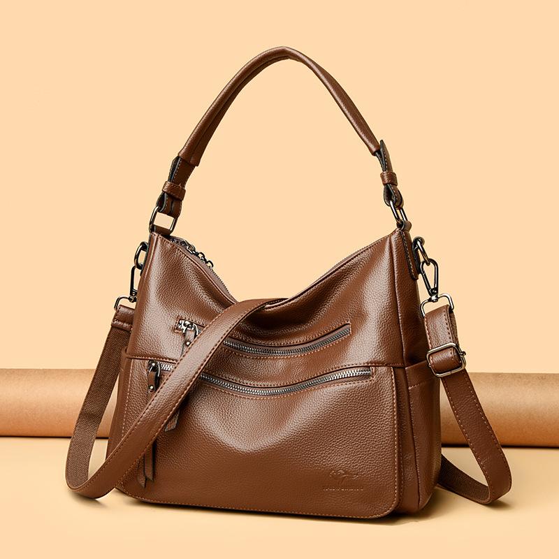 Large-capacity Middle-aged Women's Bag Simple and Elegant Mom's Bag Trendy Handbag