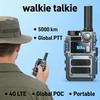 Globales 4G-Walkie-Talkie, öffentliches Außennetz mit Infrarot-Laserkompass, Zweiwege-Taschenlampe, globaler 6800-mAh-Akku für den Außenbereich