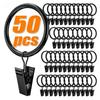 1-50 buc. Inele cu cleme pentru perdea pentru agățat perdele, fotografii, pălării, suport din sârmă cu decorațiuni vintage rezistente la rugină, cleme pentru depozitare DIY pentru casă