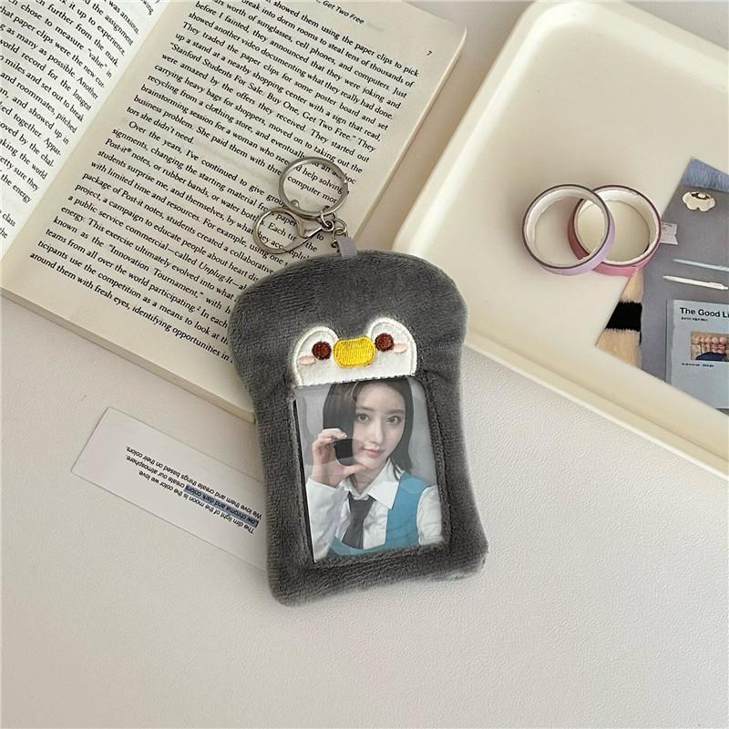 

Cute Plush Animal Card Holder Pendant for Campus Cards and Photos