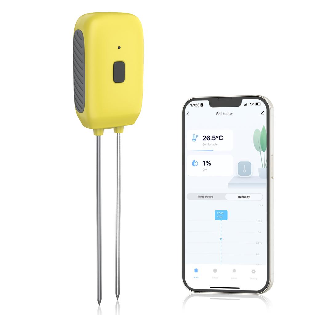 Soil Tester Temperature Humidity Test Meter Potted Plant Moisture Measuring Instrument Mobilephone APP Control