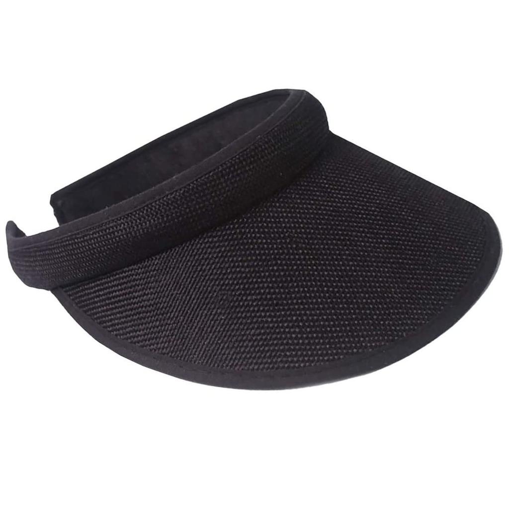 EINE EINSCHRÄNKUNG Breitkrempiger einfarbiger Sonnenschutz CP051 Kappe, Leichtgewicht, Damen, Sport-/Freizeithut, (3. Schwarz)