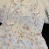 Internet celebrity sweet girl Kitty cat pajamas women's summer short-sleeved shorts cardigan set student ins loungewear