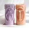 Nativity Embossed Silicone Mold Cylinder Candle Silicone Mould Heat Resistant For Resin Casting and Making Candle Soap