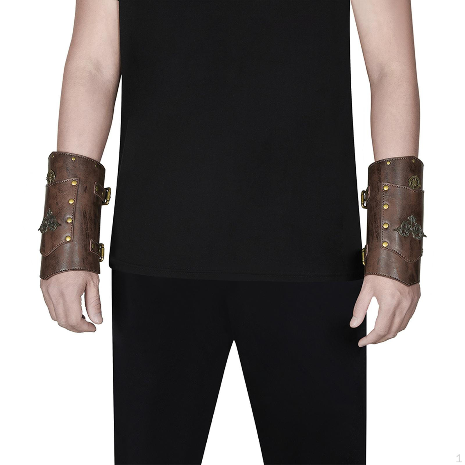 

2 шт. Нарукавники Повязка на руку Напульсник Регулируемый для косплея Хэллоуина Мужской Женский