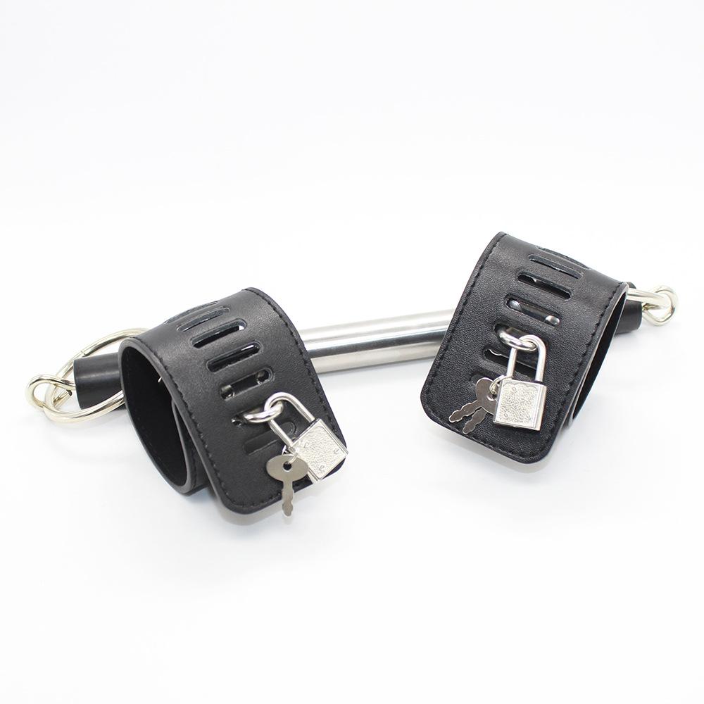 Extreme Spreader Bar with 4 Adjustable Leather Cuffs, Adult Sexy Game Toys Erotic Sex Products