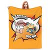Throw Blanket Dog Man Dogman And Friend Micro Fleece Blanket Four Sizes Cartoon Portable Suitable For Sofa AntiPilling Blanket