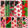 Watermelon Summer Fruit Phone Case For Samsung Galaxy S24 S25 Edge S26 Ultra S22 S23 Plus S21 + S20 FE Soft TPU Back Cover Galax
