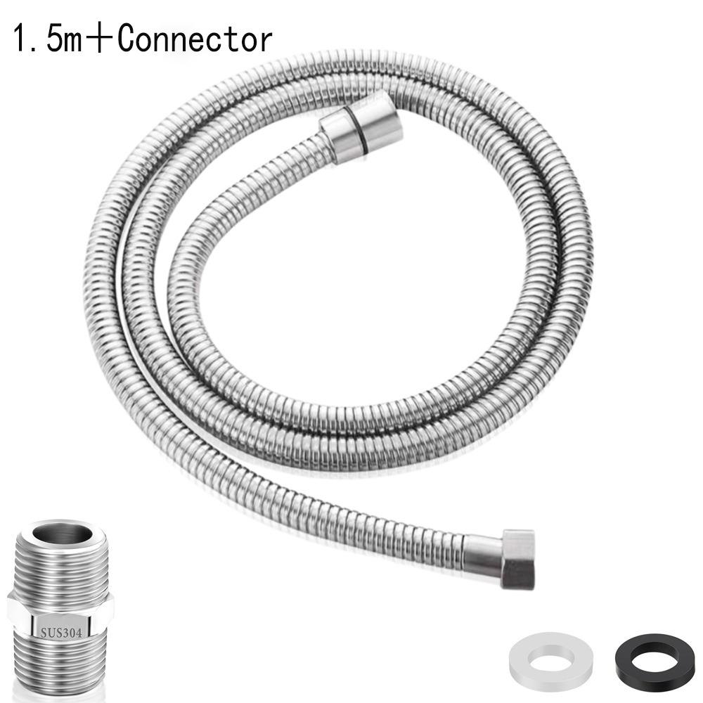 Large Bore Shower Head Hose Stainless Steel Shower Extension Tube High Pressure Shower Hose  Home