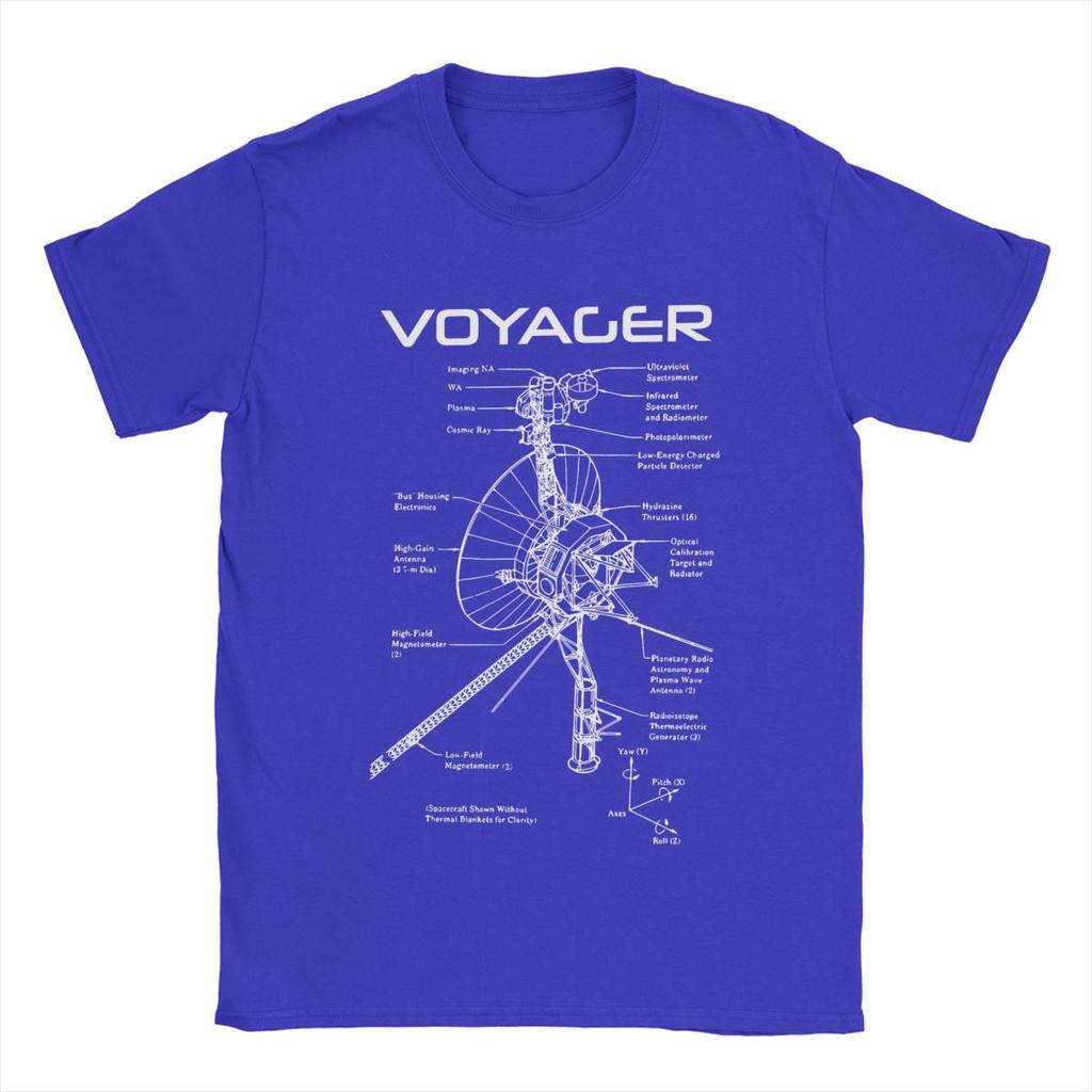 Magliette da uomo del Programma Voyager Interstellare 100% Cotone Top Hipster Manica Corta Girocollo Maglietta Idea Regalo T-Shirt