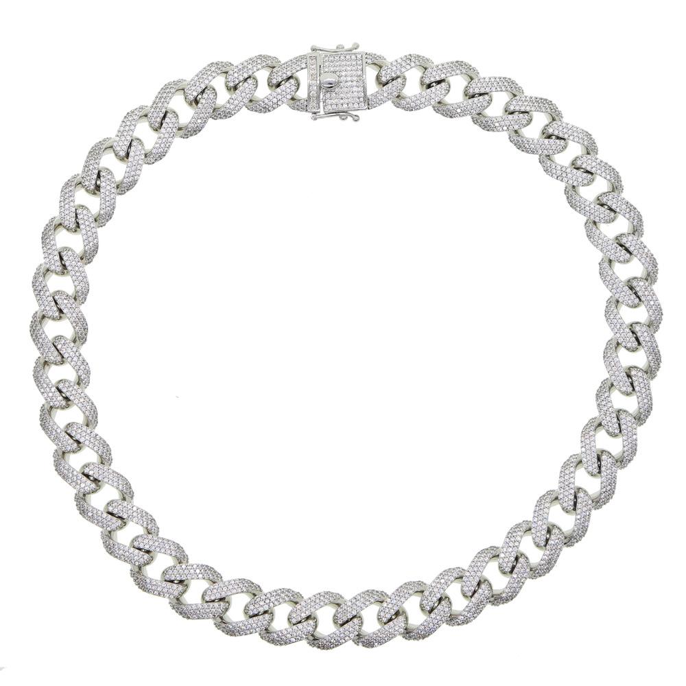 

Мужское колье-цепочка в кубинском стиле панк-рок с бриллиантами 15 мм - Европейский и американский тренд