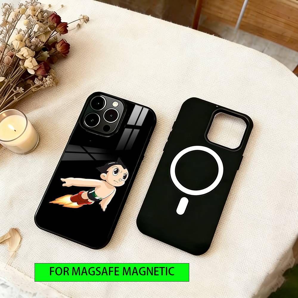 Astro Boy Phone Case Magnetic with Magsafe Wireless Charging For iPhone17,16,15,14,13,12,11 Plus,Pro
