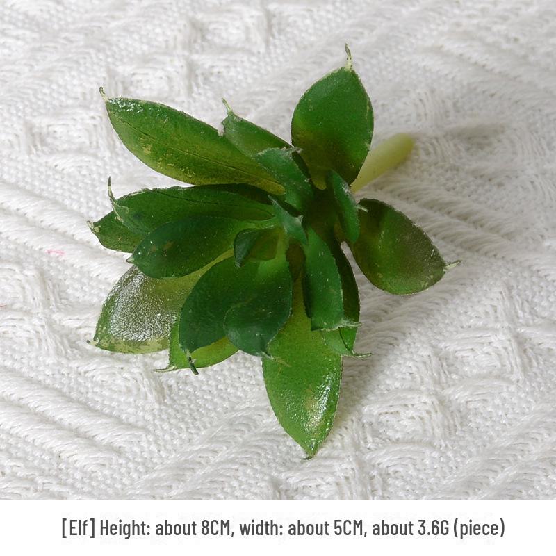 Mini Flocking Artificial Succulent Bonsai for DIY Wall Decor