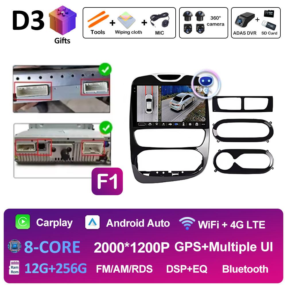Dla Renault Clio 3 4 2012 2013 2014 2015 - 2018 Stereo DSP Samochodowe Radio Wideo Odtwarzacz Multimedialny Nawigacja GPS Ekran QLED IPS WIFI