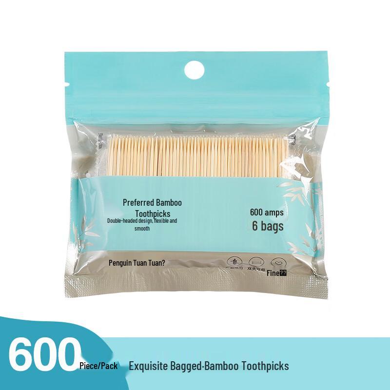 Qie Tuantuan Double-Headed Bamboo Toothpicks
