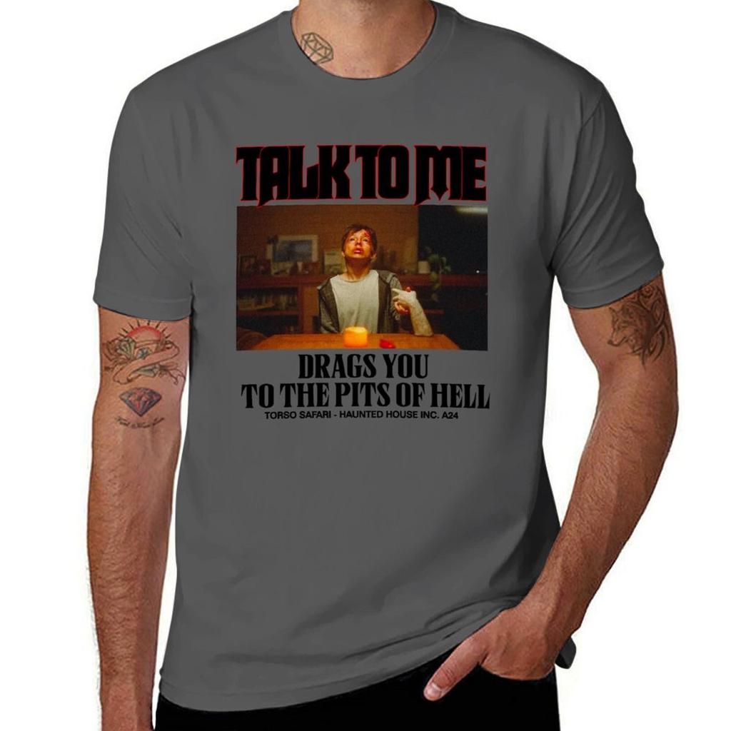 Talk To Me PITS OF HELL TShirt Casual Streetwear Short Sleeve Tee