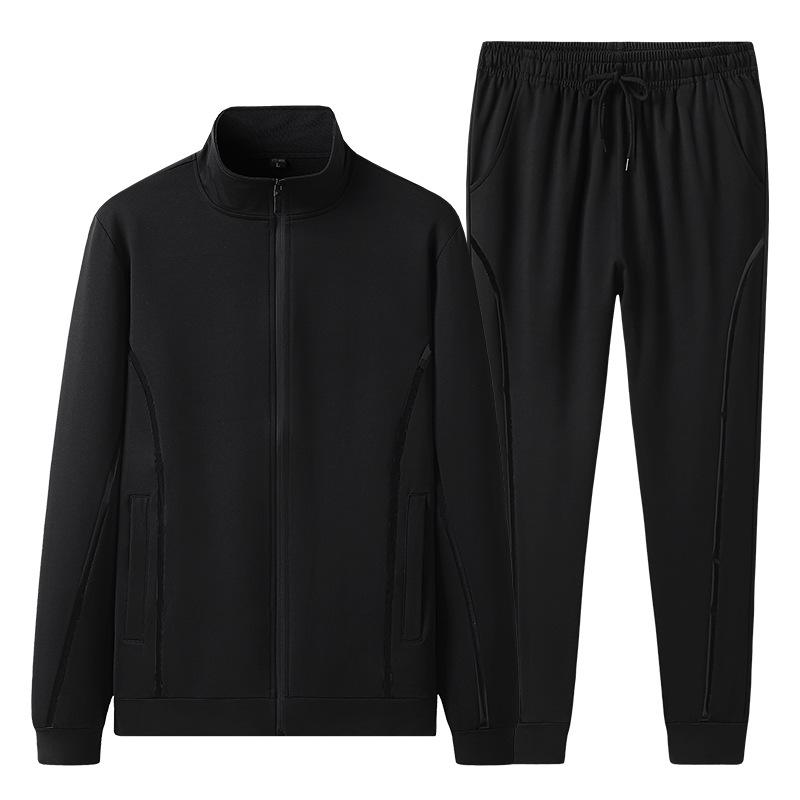 Men's Trendy Autumn Slim Fit Cardigan & Sportswear Set - Plus Size Available