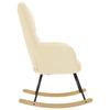 Cream Fabric Rocking Chair