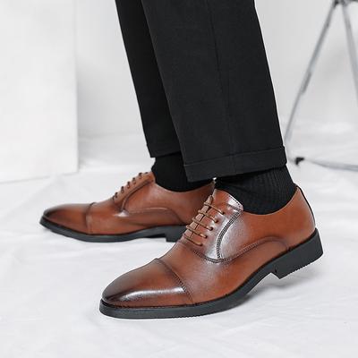 Fashion Classic Italian Men's Leather Shoes Fashionable Minimalist Design Wedding Trend Party Outdoor Casual Business Men's Shoes Size48