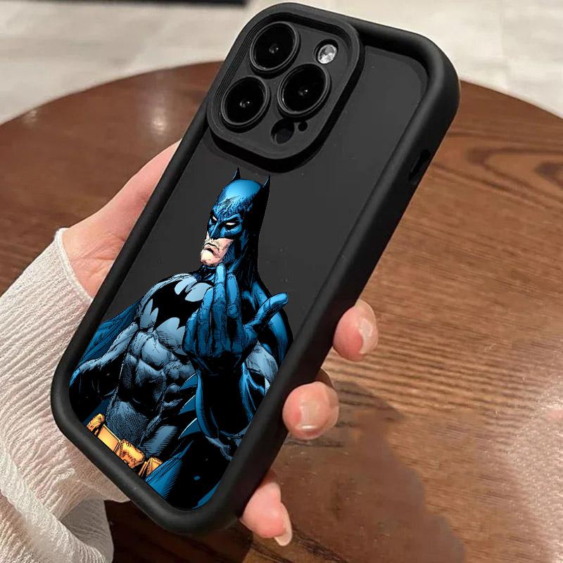 S-Supermans B-Batmans Phone Case For iPhone 17E 11 12 13 14 15 16 17 Pro Max Fundas 17 Air Plus 16e 13 Mini Silicone Back Cover