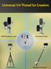 AOCHUAN Smart XR Pro Gimbal Stabilizer 3-Axis Anti-Shake Handheld Smartphone with LED Fill Light for iPhone 15 14 13