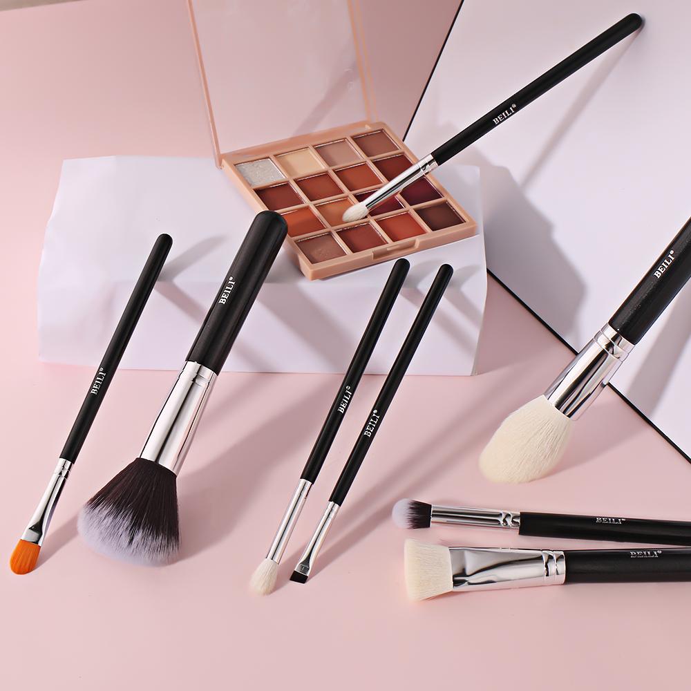 13-teiliges Make-up-Pinsel-Set In Weißer Tasche – Für Lidschatten, Highlighter & Perfektes Verblenden
