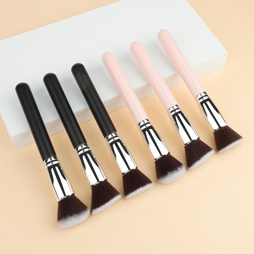 1/3 Stück Make-up-Pinsel Flacher Kabuki Foundation-Pinsel für Flüssig-Creme-Puder Kontur-Verblendung Große Gesichts-Reparatur Schönheitswerkzeuge