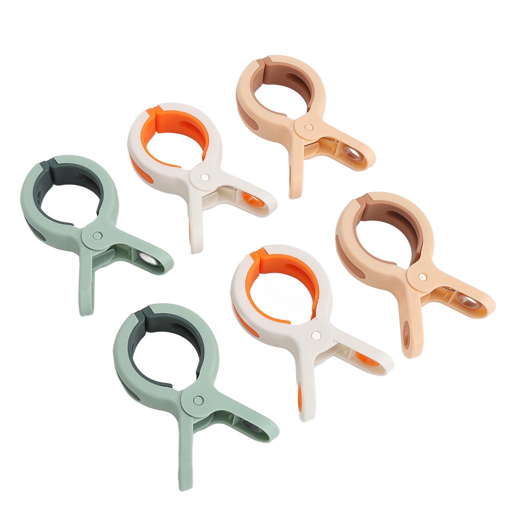 6 ks Klipy na plážové osušky Multifunkční Nerezavějící Větruodolné Klipy na sušení přikrývek Ručník na plážové křeslo