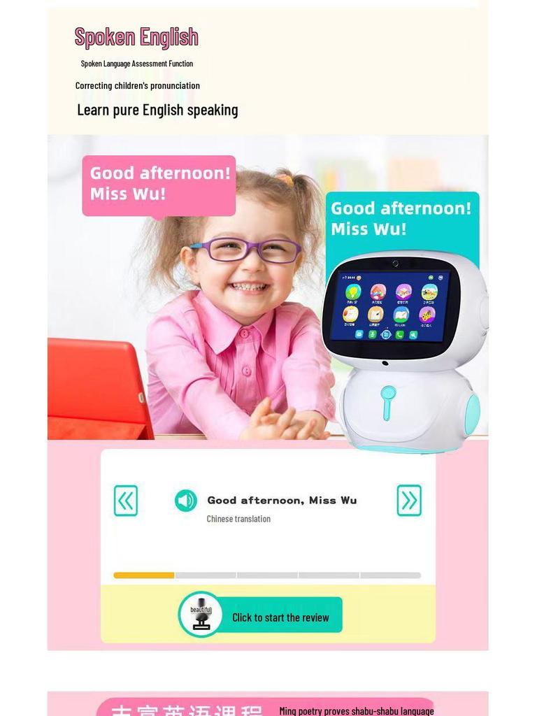 Children’s WiFi-Enabled Smart Learning Robot: Early Education Dialogues, Stories & Gift for Toddlers
