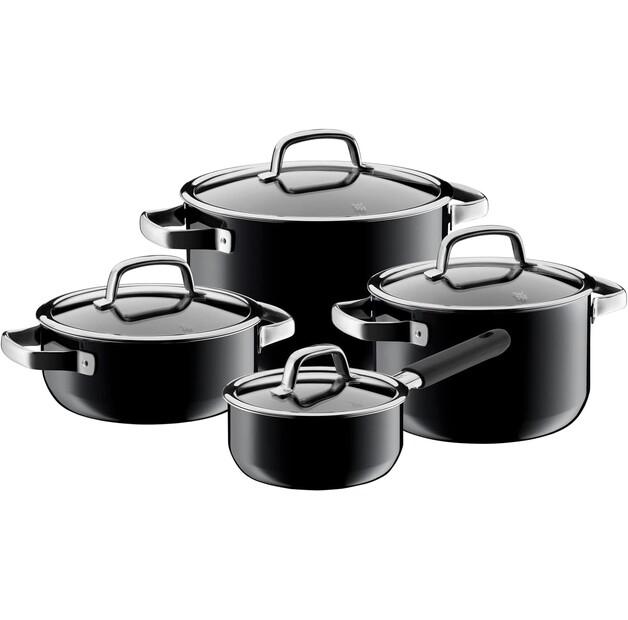 Набор сотейников WMF Fusiontec Mineral, чёрный, 4 предмета (05.1485.5290)