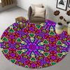 Baby Crawl Cartoon Carpet Modern Floor Mats Skull Mandala Children 'S Room Carpet Bedroom Home Living Room Round Carpet