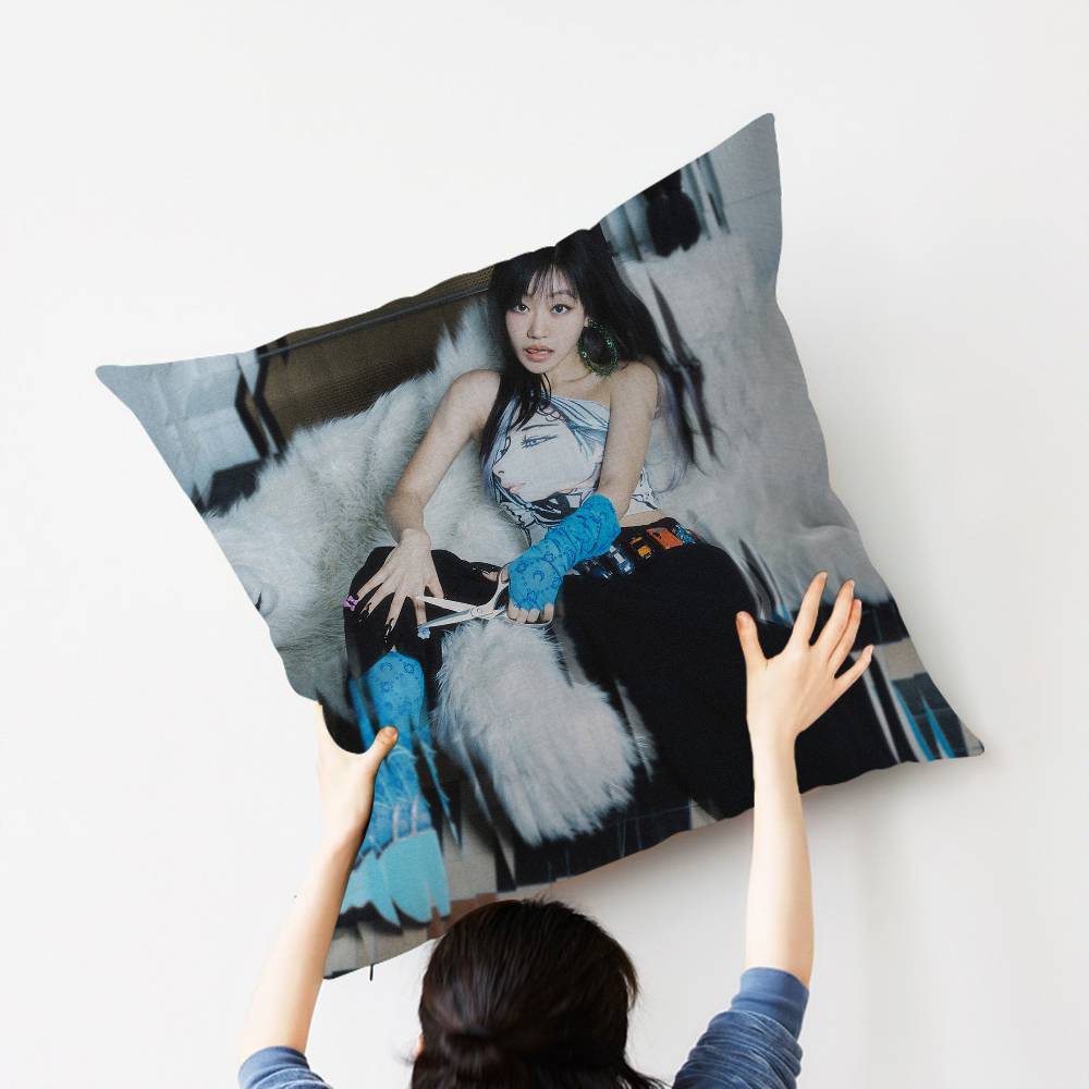 Kpop Girl Group K-Kiss Of Life Pillow Cover Design cushion Cover decor Holiday Decorati