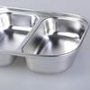 304 Stainless Steel Divided Plate with Multiple Sections Ideal for Family Meals School Lunches and Office Bento