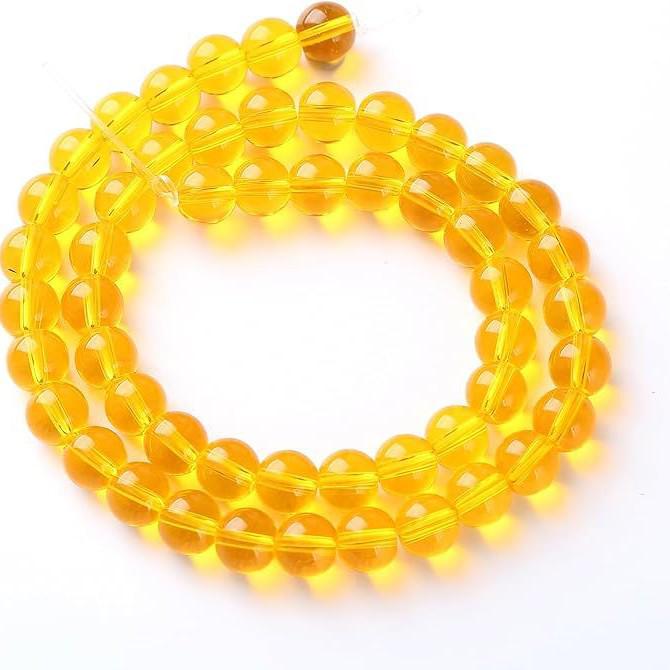 10mm Glass Crystal Imitation Jade Round Beads - DIY Jewelry Spacer Beads for Handmade Accessories