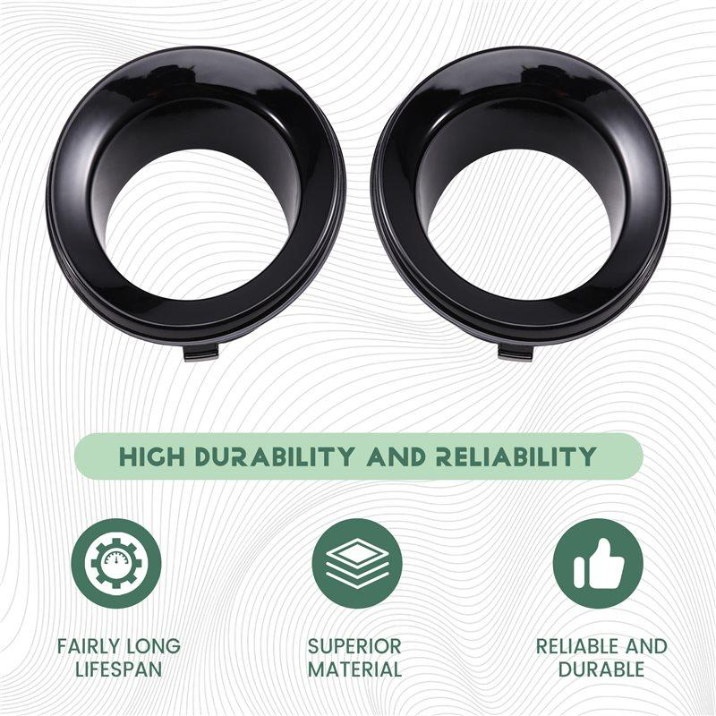 X39A-For Mini R50 R52 R53 2002-2006 Compatible Car Front Fog Light Frames Trim Rings- 51117127941& 51117127942