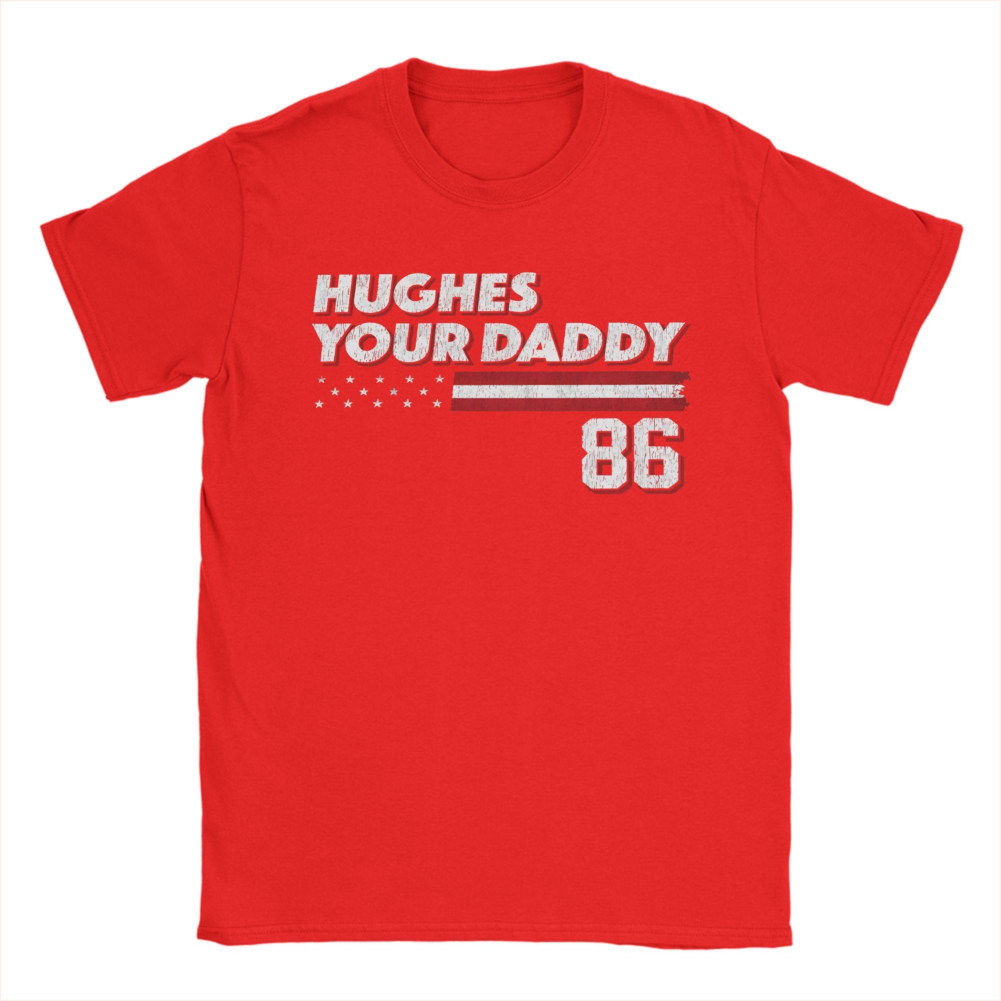 Graphic Printing Jack Hughes Hughes your Daddy T Shirt For Unisex 100 Cotton Tshirts Short Sleeve Clothing S