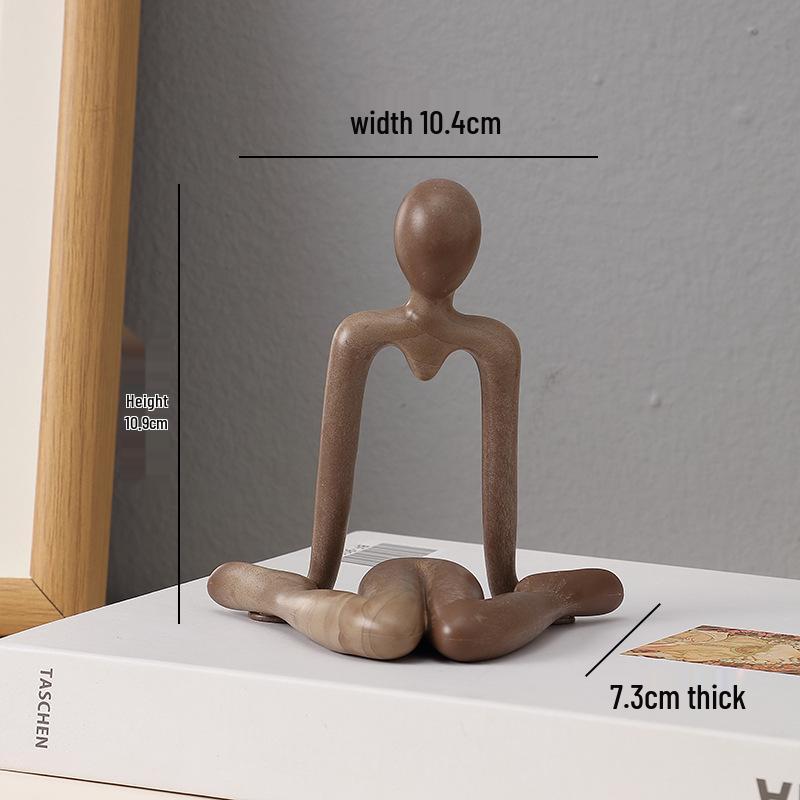 

Креативная абстрактная фигурка Пластиковое украшение для комнаты для прихожей Художественное украшение